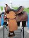 10'' Double T Semi Q H Bars Child Youth Pony Leather Western Trail Saddle