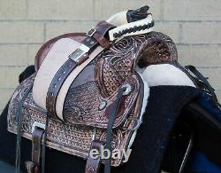 12 13 14 Roping Saddle Used Western Ranch Trail Barrel Leather Youth Horse Tack