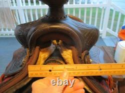 12'' 224 big horn Western Trail pony saddle PONY BARS with tapaderos & stirrups