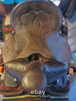 12'' 224 big horn Western Trail pony saddle PONY BARS with tapaderos & stirrups