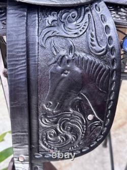 12 AMERICAN SADDLERY Dark Oil Kids Western PONY Saddle #50