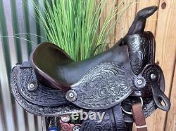 12 AMERICAN SADDLERY Dark Oil Kids Western PONY Saddle #50
