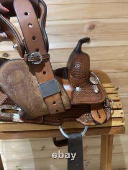 12 Billy Cook Maker Youth Western Show Saddle Model 3295