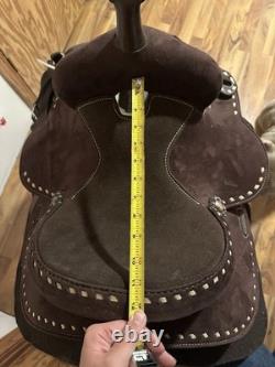 12 Children's Western Saddle, Brown, Traditional, Pony