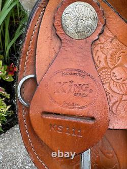 12 KING SERIES Kids Western Pony Saddle KS111 Brown Stocky Built Pony