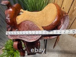 12 Kids Tooled Leather Western Pony Saddle