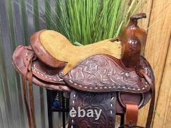 12 Kids Tooled Leather Western Pony Saddle