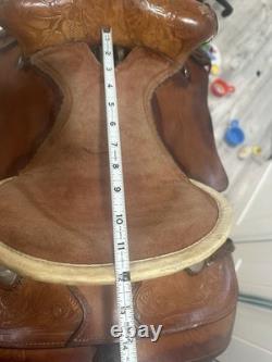 12 King Series Bear Trap Children's Western Saddle, Brown Leather