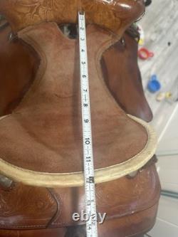 12 King Series Bear Trap Children's Western Saddle, Brown Leather