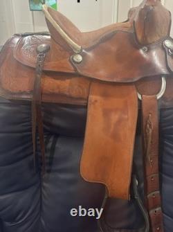 12 King Series Bear Trap Children's Western Saddle, Brown Leather