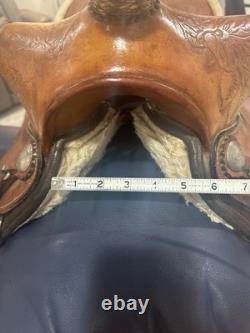 12 King Series Bear Trap Children's Western Saddle, Brown Leather