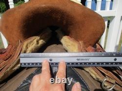 12'' SQ H BARS SANTA FE Saddlery leather western Barrel /trail saddle SQH BARS