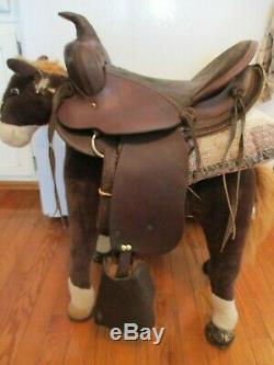 12 Vintage Kids Western Trail Pony Saddle With Tapedaros