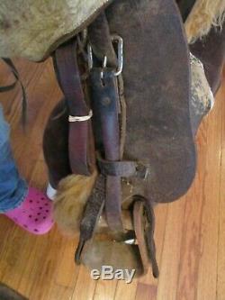 12 Vintage Kids Western Trail Pony Saddle With Tapedaros