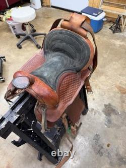 12 Youth Leather Pleasure/Trail Saddle, Traditional Western Design