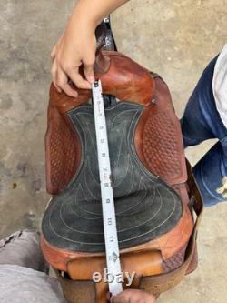 12 Youth Leather Pleasure/Trail Saddle, Traditional Western Design