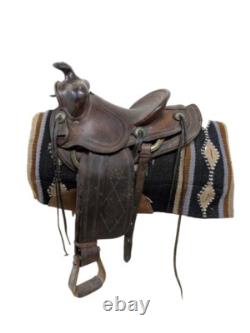 13.5 Inch Used Heiser Western Pleasure Saddle 193-9847
