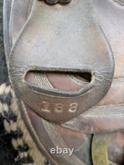 13.5 Inch Used Heiser Western Pleasure Saddle 193-9847