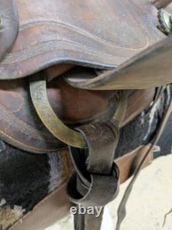 13.5 Inch Used Heiser Western Pleasure Saddle 193-9847