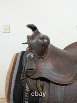 13.5 Inch Used Heiser Western Pleasure Saddle 193-9847