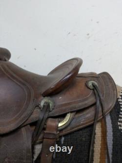13.5 Inch Used Heiser Western Pleasure Saddle 193-9847