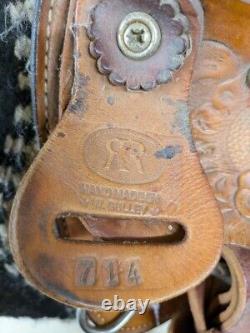 13.5 Inch Used R and R Western Pleasure Saddle 927-9304