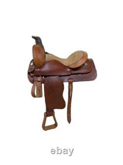 13.5 Inch Used Unbranded Western Trail Saddle 1017-10614