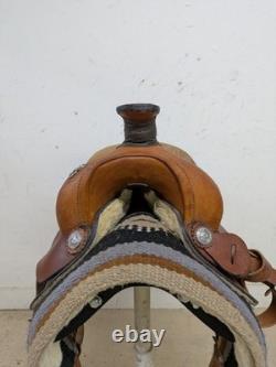 13.5 Inch Used Unbranded Western Trail Saddle 1017-10614
