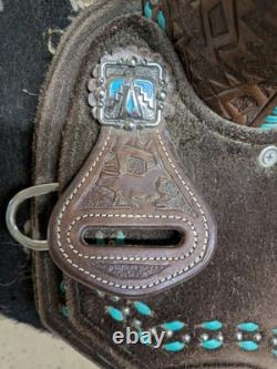 13.5 Inch Used Whinney Wear Western Barrel Saddle 1068-11212