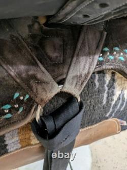 13.5 Inch Used Whinney Wear Western Barrel Saddle 1068-11212