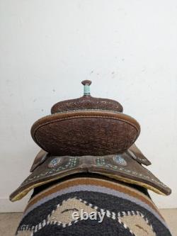 13.5 Inch Used Whinney Wear Western Barrel Saddle 1068-11212