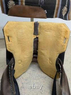 13.5 Inch Used Whinney Wear Western Barrel Saddle 1068-11212