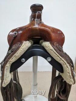 13.5 Used Brad McClellan Western Ranch Saddle 2-1320