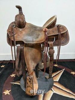 13.5 Used Corriente Western Ranch Saddle 2-1290