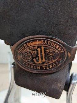 13.5 Used Double J Western Pozzi Pro Barrel Racer Saddle 678-5080