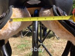 13 Bighorn 113 Synthetic Cordura and Leather Western Round Skirt Barrel Saddle