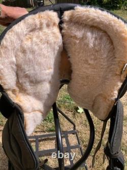 13 Bighorn 113 Synthetic Cordura and Leather Western Round Skirt Barrel Saddle