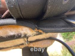 13 Bighorn 113 Synthetic Cordura and Leather Western Round Skirt Barrel Saddle