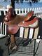 13'' Bob Mrshall Genuine Sports Series Treeless Barrel Saddle Brown Leather