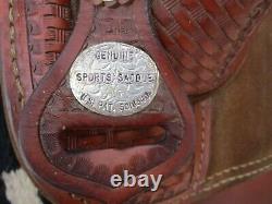 13'' Bob Mrshall Genuine sports series treeless barrel saddle Brown leather