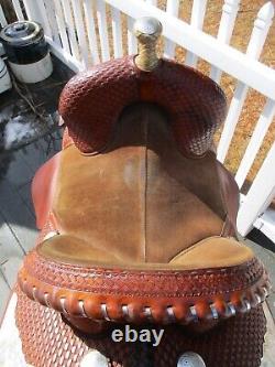 13'' Bob Mrshall Genuine sports series treeless barrel saddle Brown leather