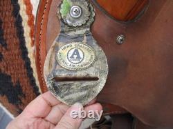 13'' FQH BARS #73 Circle A American Saddlery leather western Camo Barrel saddle