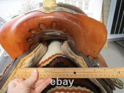 13'' FQH BARS #73 Circle A American Saddlery leather western Camo Barrel saddle
