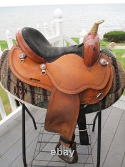 13'' Fqh Bars Bar J Signature Series Youth Leather Barrel Saddle Made In USA