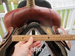 13'' Fqh Bars Bar J Signature Series Youth Leather Barrel Saddle Made In USA