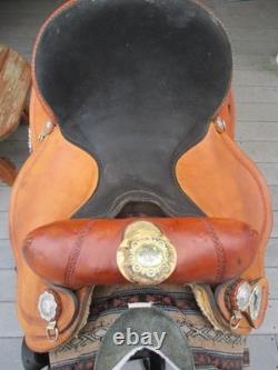 13'' Fqh Bars Bar J Signature Series Youth Leather Barrel Saddle Made In USA