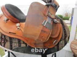 13'' Fqh Bars Bar J Signature Series Youth Leather Barrel Saddle Made In USA