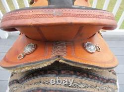 13'' Fqh Bars Bar J Signature Series Youth Leather Barrel Saddle Made In USA