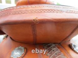 13'' Fqh Bars Bar J Signature Series Youth Leather Barrel Saddle Made In USA