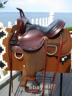 13'' High Horse Circle Y Park & Trail Sqh Bars Western Saddle Leather & Cordura